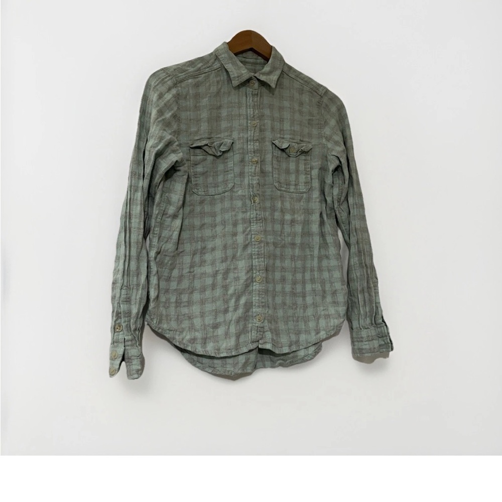 Universal Thread Plaid Light Blue Button Down Shirt Women’s Small Grunge Vibes
